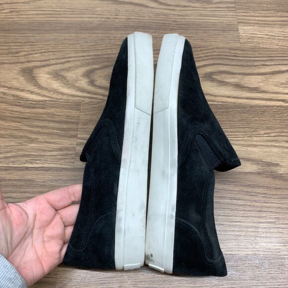 Vince Mens Fairfax Suede Slip-On Sneakers - Black Suede - Size 7.5 EU 40.5 M main image 6